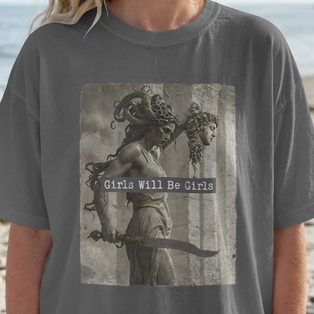Girls Will Be Girls Graphic Tee | Dark Feminine Statement Shirt