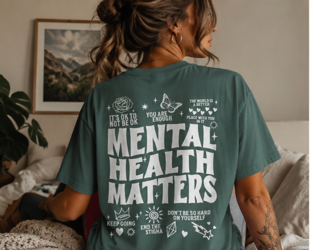 Mental Health Matters Comfort Colors® Tee | End the Stigma Graphic Shirt